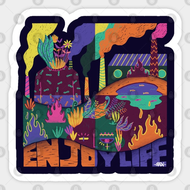 Enjoy life Sticker by Flostitanarum